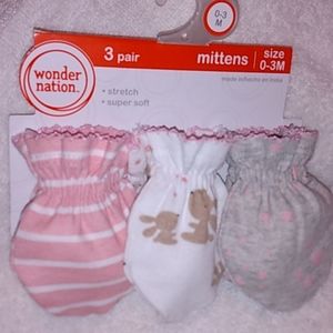 Wonder Nation Baby Mittens